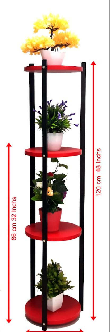 Perfect 4 Tier Stand for flower pots, Corner Planter Stand