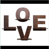 LOVE - Set of Four Letters Wall Fixing Planter Stand